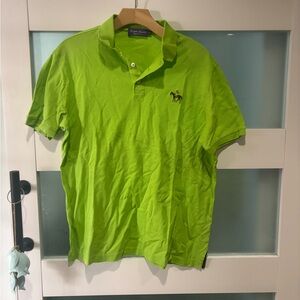 Ralph Lauren purple label  Men's Bright Green Polo Shirt